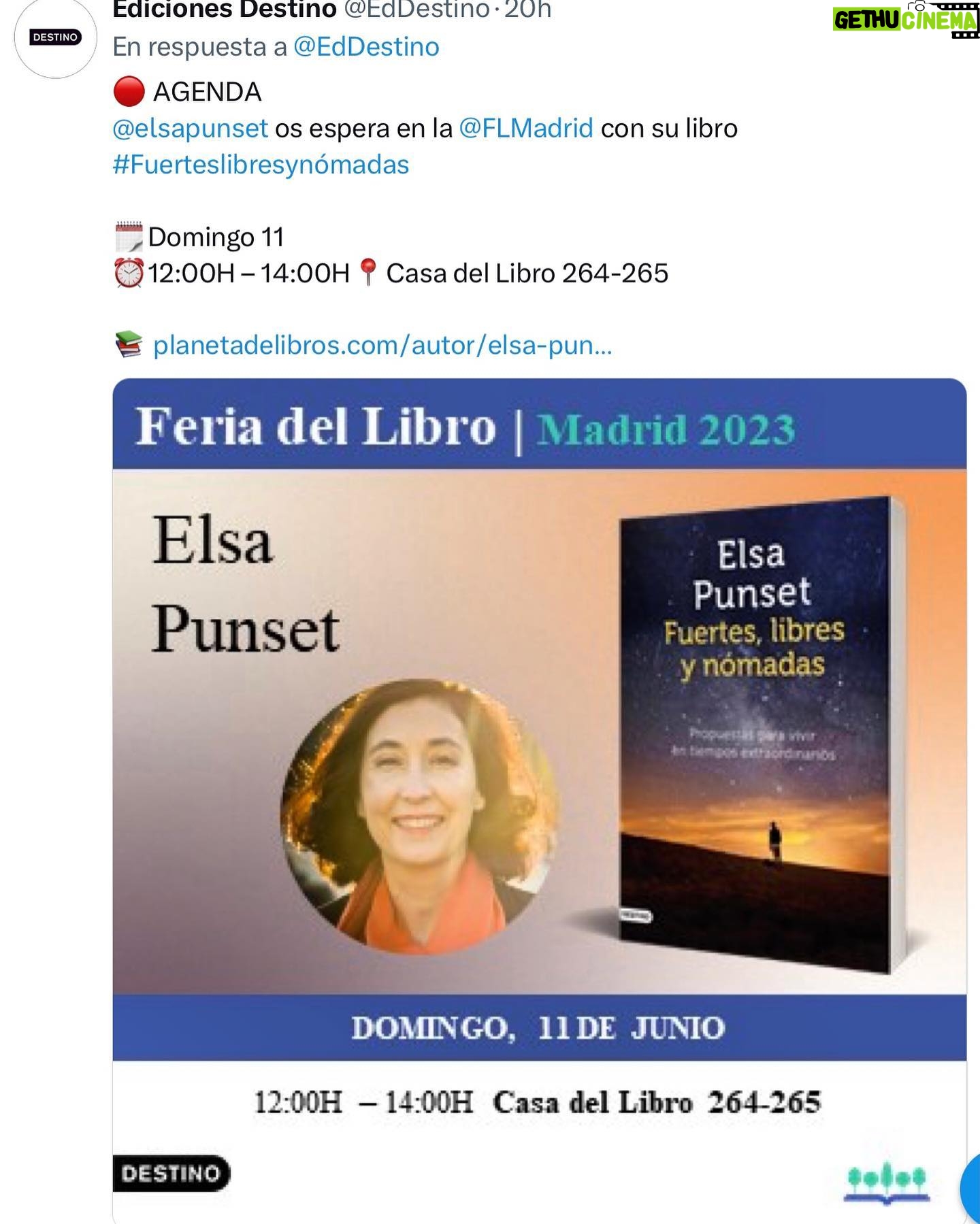Elsa Punset Instagram - ¡Hola, hola! Este próximo domingo, a las 12, estaré en Casa del Libro, en el Retiro, Caseta 264 para celebrar la Feria, para reencontrarme con vosotr@s y para firmar el libro que queráis. ¡ Nos vemos! 👍😊😘#feriadellibro #parquedelretiro #elsapunset
