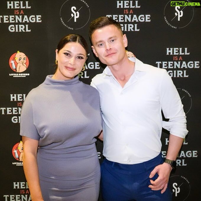 Elysia Rotaru Instagram - The past few years has been a wild rideš« and within that time @stephensawchuk and I made a film @hellisateenagegirlfilm šŖā¤ļøand we finally got a chance to celebrate all the talented people who helped make #hellisateenagegirl a reality, by watching it together on the @viffest big screen! šæ And wow, what a fabulous feeling to see it in a theatre and feel all the feels begin surrounded with love and support from peers and friends. Some cast and crew couldnāt make it, but just know, I am so proud of us and canāt wait for the rest of the world to enjoy it too. š Thank you @viffest for hosting us. @collindelaquis for creating our photo backdrop. @craigminiellyphoto for snapping photos. @ryslife for being a superstar husband and dad. @cranestudiosvancouver for lending us gear for the evening. @jenni.baynham for being a bossbabe producer. @artistrybyksenia for getting me glammed. @wgthelabel.co for the guest list asst. All our friends, family and filmmaking community. And well of course⦠@stephensawchuk for being such an inspired being with brilliant ideas, imagination and a genius work ethic I canāt even begin to describe, as it is uniquely YOU and YOU are magic. š« #proudproducer #vancouverlove