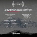Elysia Rotaru Instagram - Ahhhhhhhhhhhhhhhh what a bloody great day 🔪❤️ @hellisateenagegirlfilm is nominated in 4 categories at @mammothfilmfestival 👏 @stephensawchuk ACHIEVMENT IN FILMMAKING SHORT DIRECTOR 👏 @skylarradzion BEST ACTRSS SHORT 👏 @stephensawchuk ACHIEVEMENT IN FILMMAKING SHORT WRITER 👏 @dasmarr ACHIVEMENT IN FILMMAKING SHORT CINEMATOGRAPHY I am one proud executive producer, this team killed it!! And thank you, @mammothfilmfestival for recognizing our fun film.
