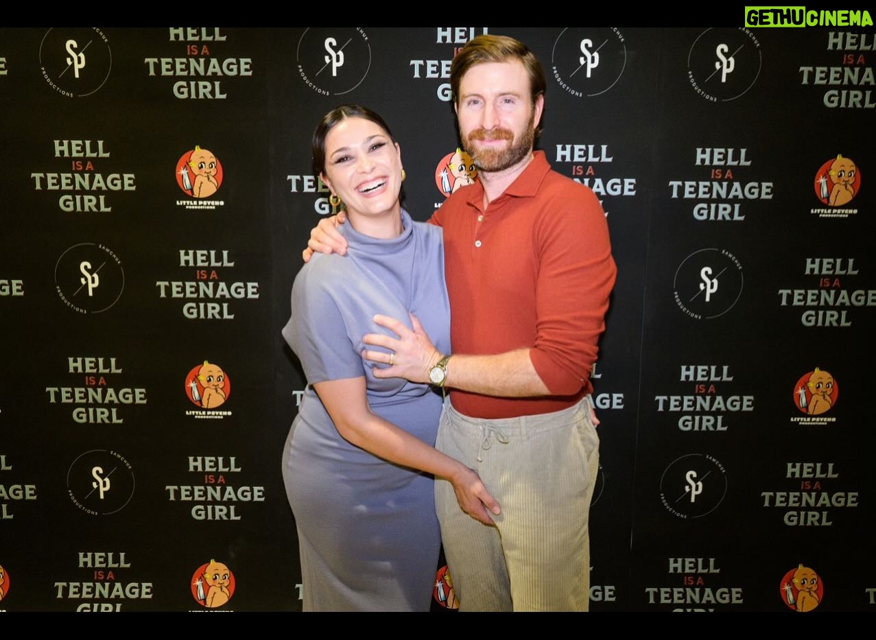 Elysia Rotaru Instagram - The past few years has been a wild rideš« and within that time @stephensawchuk and I made a film @hellisateenagegirlfilm šŖā¤ļøand we finally got a chance to celebrate all the talented people who helped make #hellisateenagegirl a reality, by watching it together on the @viffest big screen! šæ And wow, what a fabulous feeling to see it in a theatre and feel all the feels begin surrounded with love and support from peers and friends. Some cast and crew couldnāt make it, but just know, I am so proud of us and canāt wait for the rest of the world to enjoy it too. š Thank you @viffest for hosting us. @collindelaquis for creating our photo backdrop. @craigminiellyphoto for snapping photos. @ryslife for being a superstar husband and dad. @cranestudiosvancouver for lending us gear for the evening. @jenni.baynham for being a bossbabe producer. @artistrybyksenia for getting me glammed. @wgthelabel.co for the guest list asst. All our friends, family and filmmaking community. And well of course⦠@stephensawchuk for being such an inspired being with brilliant ideas, imagination and a genius work ethic I canāt even begin to describe, as it is uniquely YOU and YOU are magic. š« #proudproducer #vancouverlove