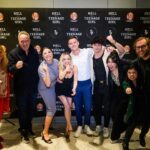 Elysia Rotaru Instagram - The past few years has been a wild ride💫 and within that time @stephensawchuk and I made a film @hellisateenagegirlfilm 🔪❤️and we finally got a chance to celebrate all the talented people who helped make #hellisateenagegirl a reality, by watching it together on the @viffest big screen! 🍿 And wow, what a fabulous feeling to see it in a theatre and feel all the feels begin surrounded with love and support from peers and friends. Some cast and crew couldn’t make it, but just know, I am so proud of us and can’t wait for the rest of the world to enjoy it too. 🙏 Thank you @viffest for hosting us. @collindelaquis for creating our photo backdrop. @craigminiellyphoto for snapping photos. @ryslife for being a superstar husband and dad. @cranestudiosvancouver for lending us gear for the evening. @jenni.baynham for being a bossbabe producer. @artistrybyksenia for getting me glammed. @wgthelabel.co for the guest list asst. All our friends, family and filmmaking community. And well of course… @stephensawchuk for being such an inspired being with brilliant ideas, imagination and a genius work ethic I can’t even begin to describe, as it is uniquely YOU and YOU are magic. 💫 #proudproducer #vancouverlove
