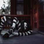 Emerald Gordon Wulf Instagram - I couldn’t stop laughing with this nose 🤥 Should I post the video of me trying to scare some tourists but failing miserably when my wig fell off? Photos by @kalialexsis #fail #Contortion #contortionist #flexible #flexibility #scary #horrormovies #horror #creepy #creepypasta #laughingjack #it #clown