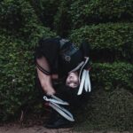 Emerald Gordon Wulf Instagram - Dear Tim Burton, Please have your people call my people. Sincerely, Em Photos by @kalialexsis #edwardscissorhands #timburton #Halloween #halloweencostume #spookyseason #spooky #contortion #contortionist #flexible #flexibility #dance #dancer