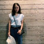 Emi Takei Instagram - ブルー×ブルーでさらっと夏気分🚲🌳数年前に行ったハワイで見つけた白いハットは毎年 夏の定番アイテム化してる。