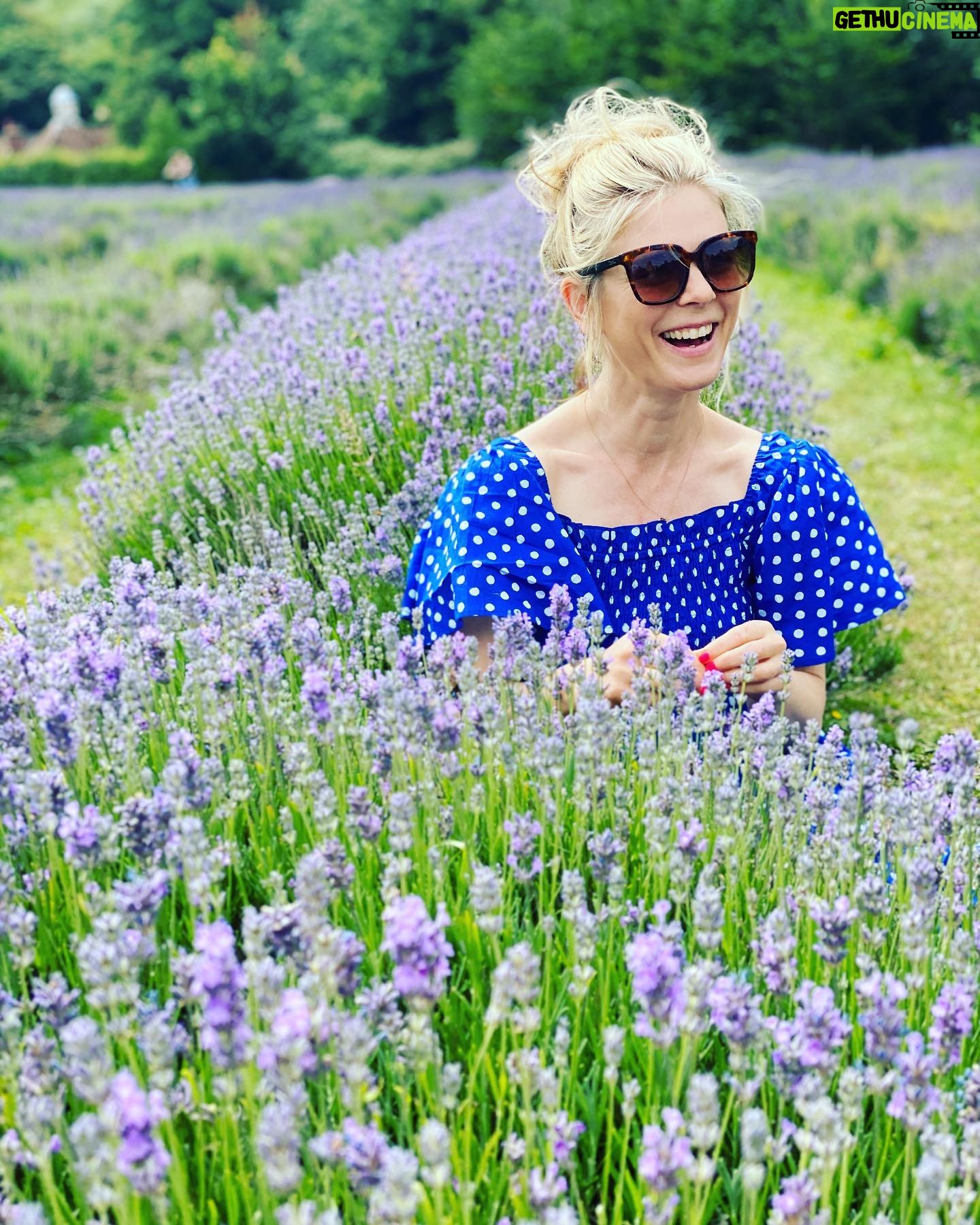 Emilia Fox - 7.5K Likes - Had such a heavenly and deliciously scented afternoon @mayfieldlavender . Going to sleep well tonight! 💜💜💜💜#schoolsoutforsummer #holidaysathome #lavenderfields #englishsummer #familyfun