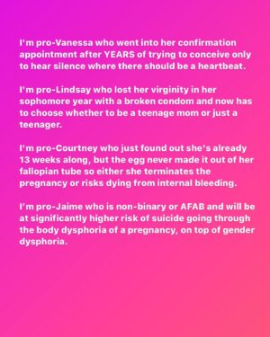Emilie Ullerup Instagram - Major thank you to whoever wrote this 🤍 #roevwade #womensrights #prochoice #abortion #healthcare #women ps. If you’re a man please feel free to share this too if you agree. After all, we don’t do this alone…