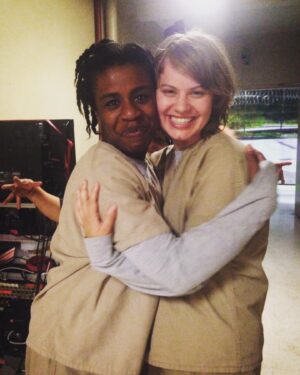 Emily Althaus Instagram - FACT: I originally auditioned to play Pennsatucky’s mom in a flash back. I got an email that said they didn’t want me for it... but wanted to write something for me instead. A few lines in the first episode of season 3 turned into 3 years on a show that would change my life in so many ways. FACT: I never knew what to expect from Orange, or this business in general really... in its own way, @oitnb acted as a school of sorts for me. And as it comes to an end, this forced graduation if you will, I’m reminded all over again that I don’t know a lot about a lot of things. The familiar unpredictability of all things... I find oddly comforting. FACT: #OITNB fans are the best. Thank you for the love. For caring about this world that took hundreds of people to make. There are so many of you and that is overwhelming... and undeniably beautiful. You made it matter. 🍊🖤 #oitnb #seriesfinale #kukudio #crazyeyes #stepdad