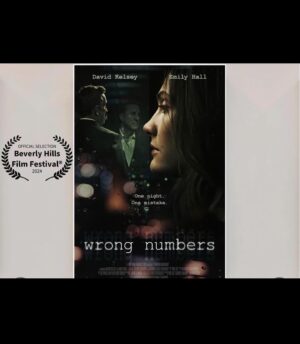 Emily Hall Instagram - What a rad experience at @thebhfilmfest for the world premiere of our film Wrong Numbers. Shoutout to my amazing co-star @realdavidkelsey, our fearless director Duane Edwards, and all the crew that worked on this special project. 🤍

Also thank you @lesuperbecalifornia for the beautiful dress of my sparkly mermaid dreams 🧜🏻‍♀️