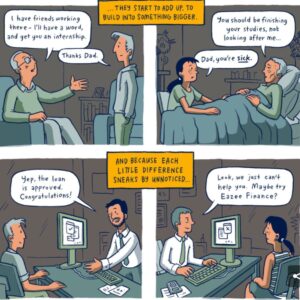 Emily Tarver Instagram - Years ago this comic by @xtotl helped me to better understand privilege. Hopefully it will help others. There are so many factors that add to disparity in education/wealth/everything - which is clearly tied to systemic racism among other things. This touches on but a tip of the shitberg.