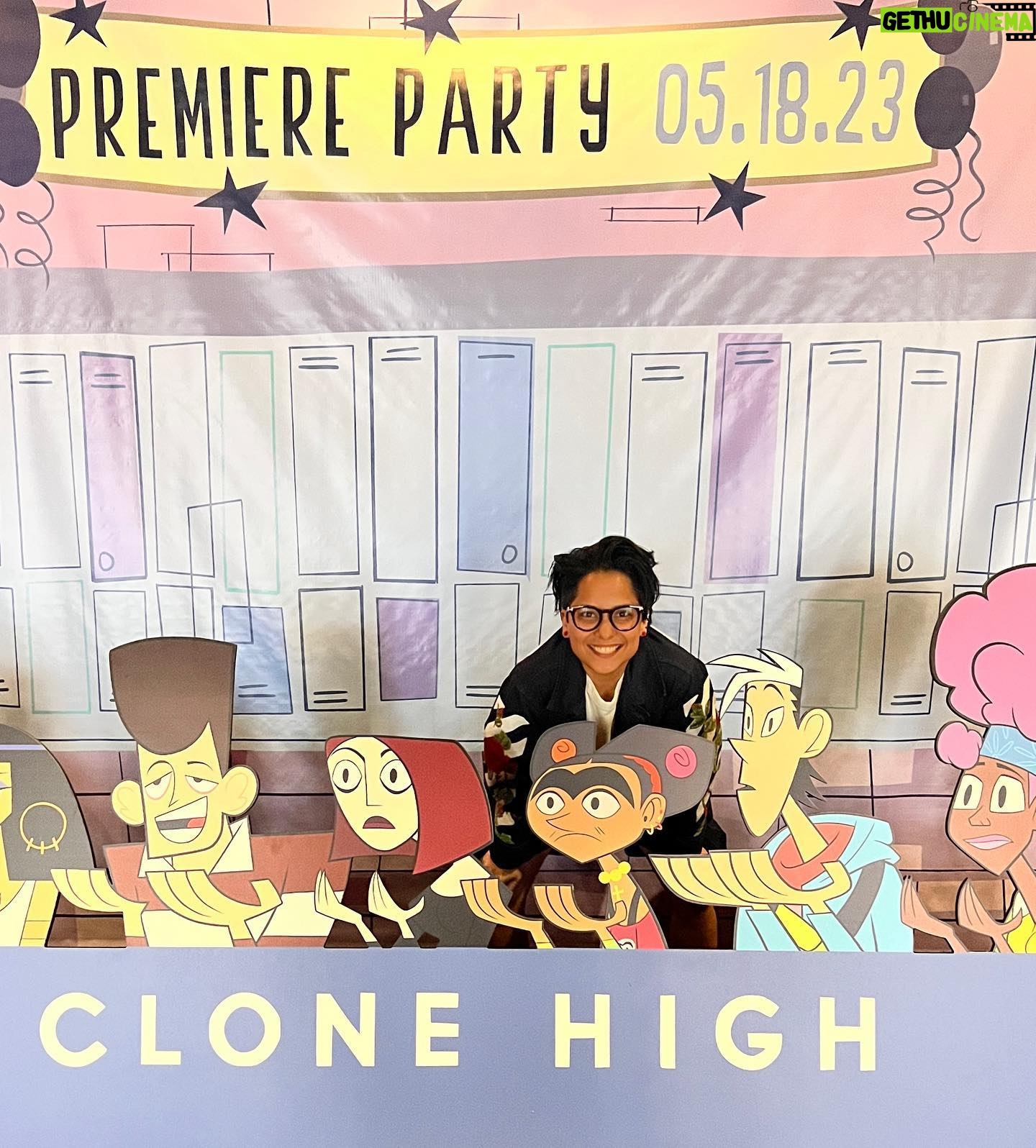 Emily Tarver - 3.2K Likes - Celebrating @viccimartinez and the entire #clonehigh fam at the premiere last night in LA :) Vic voices Frida Kahlo and the show is so so good. Premieres 5/23 on @hbomax ❤️🔥
