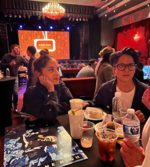 Emily Tarver Instagram - Celebrating @viccimartinez and the entire #clonehigh fam at the premiere last night in LA :) Vic voices Frida Kahlo and the show is so so good. Premieres 5/23 on @hbomax ❤️‍🔥