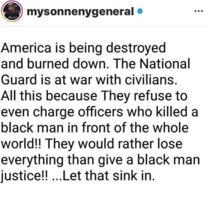 Emily Tarver Instagram - I am angry, sad, scared, emotionally exhausted and hopeless. Everyone stay as safe as possible. Look out for one another. I love you.