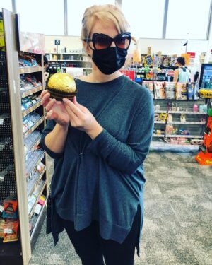 Emily Tarver Instagram - Finally got my booster @cvspharmacy💉Also…giant @ferrerorocherusa ❤️