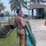 Emily Alexandra Guglielmo Instagram - Days in the life of a mermaid…… “ Go where the wind takes you Ocean Child “ Fun Facts : 🌊 Salt water is great for your skin & hair ! Try gargling the water in your mouth for 30 seconds 🌞 15 minutes of Sun a day , keeps the doctors away #oceanchild #vitamind #saltwater
