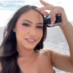 Emily Alexandra Guglielmo Instagram - 🏖️ Life’s a beach when your a mermaid ….. 💄 Rocking my @emilyalexandracosmetics #summervibesonly #2023ready #reddingtonbeach #clearwaterbeach #floridamermaid #luxy #luxydating