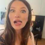 Emily Browning Instagram - I don’t like doing press unless it’s with these gals. I don’t like getting dressed unless @karlawelchstylist dresses me ✨✨✨ Many thanks to @phoebegold and @kellytappmakeup for making ma face good! (last slide is me waiting to do a phone interview and enjoying the hold music a lil too much) #classof07