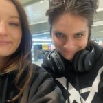 Emily Browning Instagram - I don’t like doing press unless it’s with these gals. I don’t like getting dressed unless @karlawelchstylist dresses me ✨✨✨ Many thanks to @phoebegold and @kellytappmakeup for making ma face good! (last slide is me waiting to do a phone interview and enjoying the hold music a lil too much) #classof07