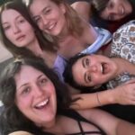 Emily Browning Instagram - I don’t like doing press unless it’s with these gals. I don’t like getting dressed unless @karlawelchstylist dresses me ✨✨✨ Many thanks to @phoebegold and @kellytappmakeup for making ma face good! (last slide is me waiting to do a phone interview and enjoying the hold music a lil too much) #classof07
