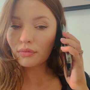 Emily Browning Instagram - I don’t like doing press unless it’s with these gals. I don’t like getting dressed unless @karlawelchstylist dresses me ✨✨✨ Many thanks to @phoebegold and @kellytappmakeup for making ma face good! (last slide is me waiting to do a phone interview and enjoying the hold music a lil too much) #classof07