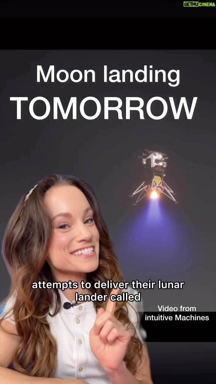 Emily Calandrelli Instagram - ‼️ Moon landing attempt TOMORROW!!!