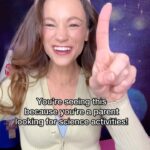 Emily Calandrelli Instagram - Comment SCIENCE CLUB to pre-order my book with 50 easy science activities for kids 🧪 Can’t stop won’t stop! Between my two Stay Curious and Keep Exploring books you have 100(!!) activities to fill your mornings, afternoons and evenings. 🤗 But the books are more than just the activities - they help encourage your kids to ASK QUESTIONS, to BE CRITICAL THINKERS, to MAKE THEIR OWN hypotheses, and CONNECT the science to the world around them. It’s all just packaged in a bright, sparkly, colorful way ✨🪩🚀 #EmilyWonderLab