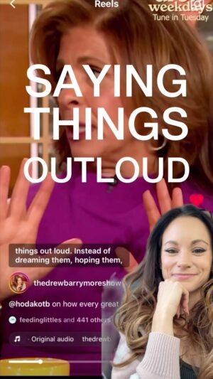 Emily Calandrelli Instagram - I love this message from @hodakotb on the @thedrewbarrymoreshow and thought you all would like it too 🫶🏻 

I’m a big believer in not just whispering your dreams but SHOUTING them.

My two dreams have always been (1) to become a NYTimes Best Selling author and (2) go to space. 

Good dreams take time.
The most effective dreamers are patient. 

It took 7 years and 9 books to make the first dream come true. It took the right team, the right book, and the right time. 

The second one…well we’re still manifesting that one. 

But what a shame it would be to keep our dreams to ourselves.

We live in this tiny miraculous corner of the universe with one short human life. Shout your crazy dreams. You may be pleasantly surprised to learn that most people actually want to help you make your dreams come true. 💫

So what about you? What’s your wild dream? 👇🏼
