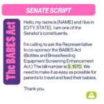 Emily Calandrelli Instagram - Calling all moms, breastfeeding parents and those who support us! Let’s prevent this from happening to anyone else in the future 🍼💪🏻 Here’s a script and instructions for calling your reps to support the BABES Enhancement Act! In the House it’s labeled “HR 3386” In the Senate it’s labeled “S 1570” Call your 1 Congressional Rep and your 2 Senators and simply say “I’m a constituent and I’m calling to ask you to co-sponsor the BABES Enhancement Act to make it easier for mothers and parents to travel and feed their babies” They won’t ask you questions (except maybe your zip code to verify that you’re a constituent)! This is a bi-partisan bill that isn’t controversial 🍼 we just need enough SUPPORT to get it passed! Moms everywhere 🤝🏻 we got this 🙌🏼🍼💪🏻 Thank you to @katieporteroc for making this Bill a reality and thank you to @ericswalwell for all of his support along the way 👏🏻