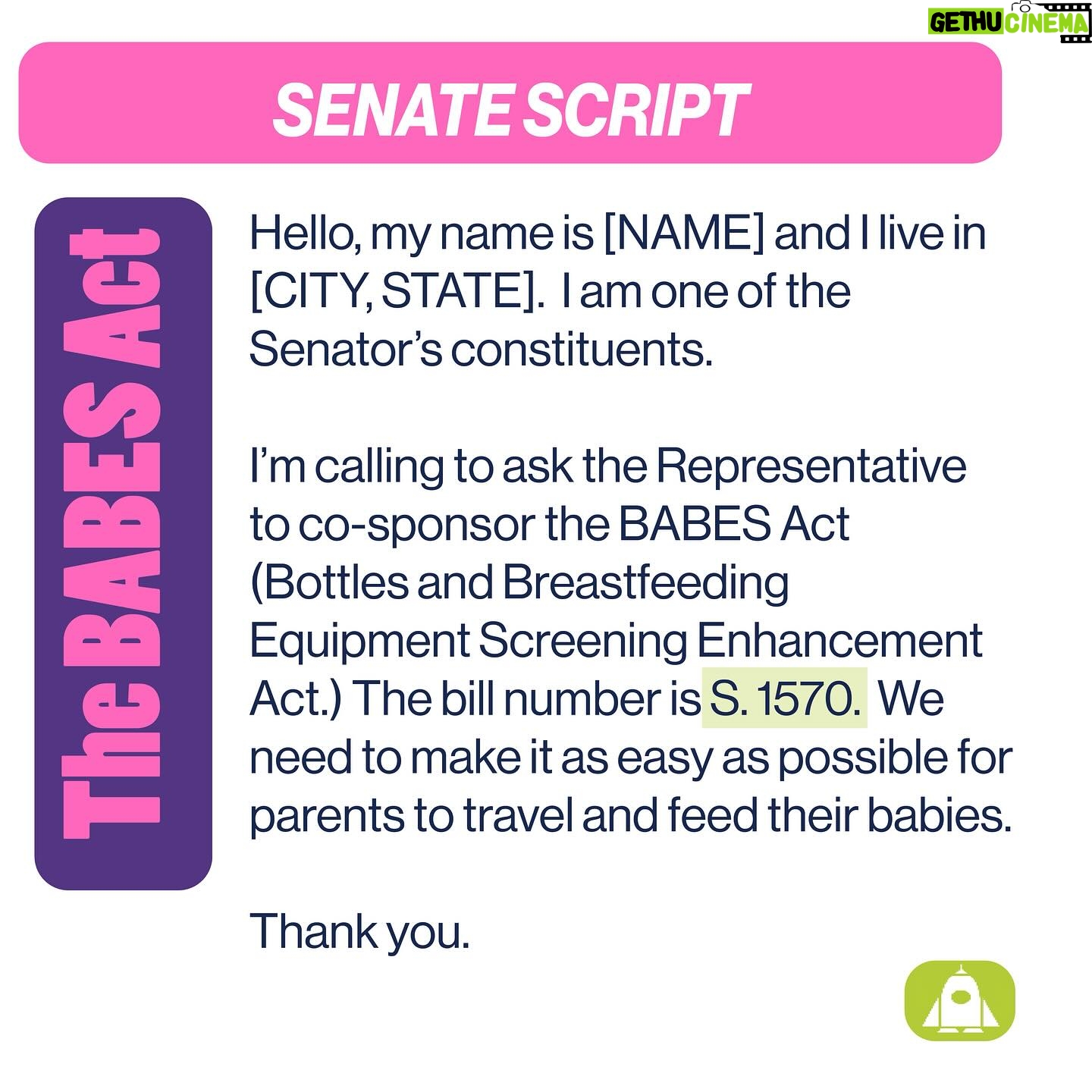 Emily Calandrelli Instagram - Calling all moms, breastfeeding parents and those who support us! Let’s prevent this from happening to anyone else in the future 🍼💪🏻 Here’s a script and instructions for calling your reps to support the BABES Enhancement Act! In the House it’s labeled “HR 3386” In the Senate it’s labeled “S 1570” Call your 1 Congressional Rep and your 2 Senators and simply say “I’m a constituent and I’m calling to ask you to co-sponsor the BABES Enhancement Act to make it easier for mothers and parents to travel and feed their babies” They won’t ask you questions (except maybe your zip code to verify that you’re a constituent)! This is a bi-partisan bill that isn’t controversial 🍼 we just need enough SUPPORT to get it passed! Moms everywhere 🤝🏻 we got this 🙌🏼🍼💪🏻 Thank you to @katieporteroc for making this Bill a reality and thank you to @ericswalwell for all of his support along the way 👏🏻