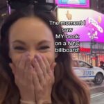 Emily Calandrelli Instagram - When I heard this happened I booked a flight to NYC to see it in person. Landed at 10pm and headed over at midnight! I couldn’t wait!!!! You guys!!! My #1 NYTimes Best Selling Book was selected by @amazonbooks to be featured on their billboard right outside Penn Station 😭😭 Such a dream. What an unbelievable dream. 🥹 #thatReadingFeelingAwaits