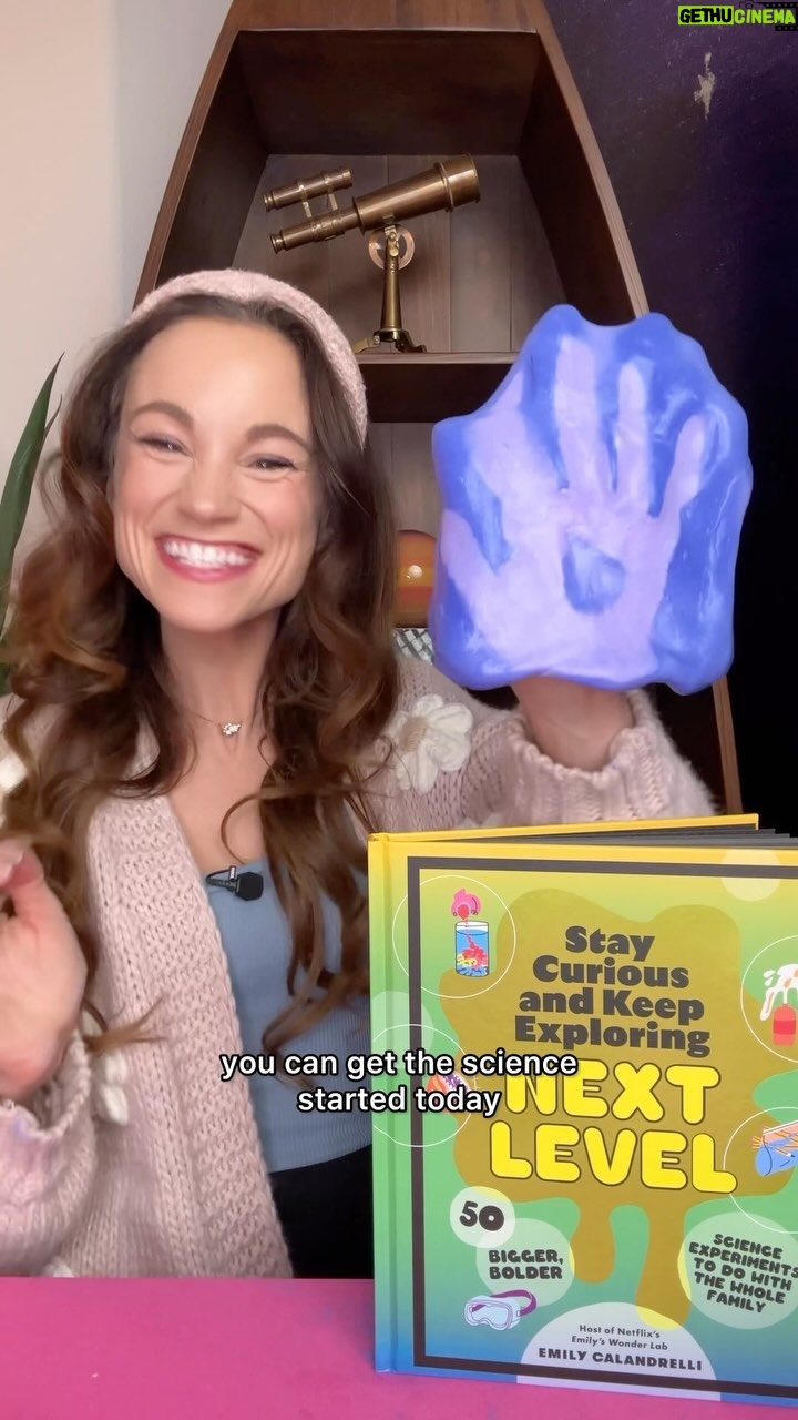 Emily Calandrelli Instagram - Comment SCIENCE CLUB to pre-order and get your gift!! You’ll get a beautiful PDF of this experiment and an EXCLUSIVE video of me showing you how to do it! This applies to everyone who already pre-ordered too! Check your email for the gifts 🧪 We’re 3 weeks away from my book coming out (and my book tour!!) I’m so excited to see you all soon!!!