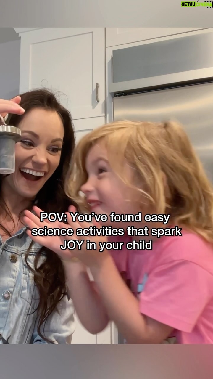 Emily Calandrelli Instagram - Comment SCIENCE CLUB for 50 easy science experiments for kids. 🧪🫶🏻 My new book Stay Curious and Keep Exploring NEXT LEVEL comes out next week!!! Sharing science with my kids brings me so much joy. 🥹 my goal is to make it easy for YOU to spark this joy as well. Think of me as your approachable science BFF who never makes you feel stupid for asking questions about science. Who is always there to explain it to you in ways YOU can understand. Not so much “science experiments for dummies,” but more “science experiments for busy parents who already have a 1000 things going on” 👏🏻 Comment SCIENCE CLUB to pre-order and you’ll see this same joy in your kiddos. Experiments are designed for kids ages 5-12, but many (as you can see here) can be enjoyed by littler ones as well 🥰
