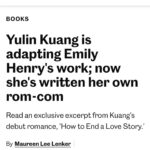 Emily Henry Instagram - Meet Helen and Grant. Full excerpt in @entertainmentweekly today 🕶️🍸