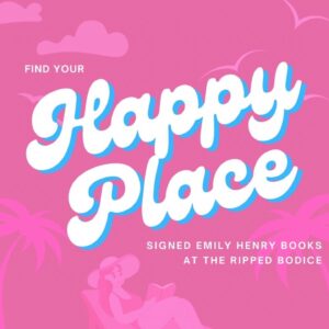 Emily Henry Instagram - Surprise! In celebration of all this week’s news, I was able to stop by one of my fave long-distance bookstores and meet their amazing booksellers WHILE signing copies of all my romcoms!! Get them while they’re hot at @therippedbodice, my friends!