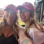 Emily Henry Instagram - Thank you all so much for coming out last night to Busch Stadium for the pre-game book club. This was one of the most special days for me of the last five years. There are no words for what it was like to get to meet so many of you. Thank you for driving and flying from all over, and for beautiful friendship bracelets, and for your letters and pencils, and for wearing your rodeo and Goode Books and Sunshine Falls Gear. It was a joy and an honor to sweat on you. A huge thank you to the Cardinals for the invitation, @juliepens for being the perfect in-conversation partner, @abergeron11 @dachejordan @daniellekeir_ and @tayhaggerty for being there for every moment of it!! I did not face my greatest fear (throwing an opening pitch) but I did face my second greatest fear (high-fiving a mascot), and that’s not nothing. 💙💙💙💙💙💜💜💜💜💜