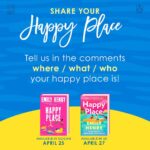 Emily Henry Instagram - My friend @lovinloslibros at @berkleyromance had this great idea for us to all share our happy places to celebrate the upcoming release of happy place 🥹🥹🥹. In the book, Harriet’s ultimate happy place is the seaside Maine cottage where she meets up with her friends from college every summer, but it’s also a bunch of other little places that have special history to her. Happy places, to me, are more about a feeling of rightness. They’re the places where you feel sure you’re exactly where you should be. They give you a sensation of brushing up against the sublime and understanding your place in the universe and the timeline. When I’m on the shore of Lake Michigan, I could pretty much always talk myself into crying. I feel so small there, but also strangely consequential. I feel the divine all around me, and I feel so grateful to get to be alive and sentient on this planet, even though it so often breaks our hearts. I feel connected to every breathing and living thing there, and to all my past selves. I spent my formative years there. I made some of my best friends there. We trekked out onto someone’s private property and camped in a storm, while I had a 102 degree fever (why????????). We drank coconut rum and cokes out of water bottles on the hot sand. We climbed over the cliffs made of ice in the winter to look down on the unfrozen water below. We wandered down a street full of old Victorians looking for frat parties to infiltrate in costumes for themes of our own making. We got our hearts broken. I held my best friend’s hand as she fell asleep in the bath, asking why it all felt so hard. We fought. We broke up with each other. We got back together. We became family to each other. Those were some of the darkest and most beautiful years of my life, and I’m so many ways they made me who I am. Hardened me in places and flayed me in others, and made me appreciate my days on earth in the presence of love. Tell me your happy place. Tell me why it matters to you so much, and how it made you YOU. I want to see your personal Lake Michigan and your brush with the sublime. Where do you go, when you need to be brought back to yourself?