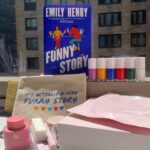 Emily Henry Instagram - ✨ GIVEAWAY ALERT ✨ Let’s celebrate the start of summer with a special giveaway! 🍋 We’ve partnered with @oliveandjune and @outofprint for a giveaway where you can enter for a chance to win a copy of Funny Story by Emily Henry, a Funny Story pouch from Out of Print, and a mani system from Olive & June with six polishes to match the vibes of Funny Story! How to enter: · Follow @berkleyromance @oliveandjune @outofprint and @emilyhenrywrites · Tag a friend in the comments! US only. Enter before 11:59pm ET on June 3. Must be 18 and older to enter. Void where prohibited or restricted by law. See official rules at https://bit.ly/4aVqnj5.