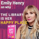 Emily Henry Instagram - "My happy place is definitely the library. . . it just feels like a separate world you're stepping into." Emily Henry, author of HAPPY PLACE, shares her love for libraries everywhere in honor of #NationalLibraryWeek! Tell us why the library is your happy place in the comments!