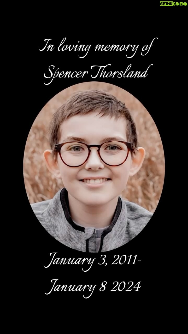 Emily Swallow - 20.9K Likes - My heart is broken in sharing this news, but our warrior friend Spencer Thorsland left this world early Monday morning. I am better for having known him, and I hope that his story inspired and encouraged those of you who have been following.
Spencer was only 13 years old, but his impact is proof that itβs not the number of years weβve been that determine how we affect people; it is how we spend the time.
@voicesagainstcancer put me in touch with Spencer in 2022 because he was such a fan of @themandalorian and they thought Iβd be able to left his spirits while he was going through treatment for rhabdomyosarcoma. I quickly realized that I had a lot to learn from this foundling- he was a fighter, a giver, a wonderful creator and a wise soul. When he got the news in November that his cancer had resurfaced yet again and the doctors had reached the limits of their treatment options, he told me βDonβt worry. When Iβm gone, I can be your guardian angel.β
Spencer leaves behind a remarkable mom, dad, stepdad and five brothers. I am honored to have spent time with his family to witness their incredible hope and faith that, although Spencer is gone from this world, he is free from pain and they will all be reunited in a heaven that is devoid of suffering.
Letβs honor Spencer and so many others who have left this world too early by offering a word of support and encouragement to someone who is dealing with difficulty on this #thisisthewaywednesday.
Spencerβs funeral will be this Saturday and a livestream link will be provided.
In lieu of flowers, a memorial has been established at the First National Bank (101 S Splitrock Blvd, Brandon, SD). Checks can be made to the Spencer Thorsland Memorial Fund.
#bucketsoff #thisistheway #spencerthorslandday #rhabdo #pediatriccancer #givekidsavoice #forthefoundlings #thearmorer #themandalorian #cancersucks #guardianangel
