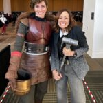 Emily Swallow Instagram - Some of my fave moments from @fanexposf: - exposing the realities of how Bo and The Armorer spend their time now that peace reigns on Mandalore - prom photos with Carl - amazing Armorer and Bo Katan cosplay, including Bo KaPeep 🐑 - Fangirling over Tem, Daniel and Vivien - a happy smile on my face because @officialcarlyking moderated such an awesome panel What an incredible weekend! Thank you everyone for your beautiful welcome. See you next time! #thisistheway #fanexpo #comiccon #floss #emilyswallow #kateesackhoff #carlweathers #temuramorrison #daniellogan #vivienlyrablair #cosplay #bokatan #thearmorer #themandalorian