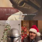 Emily Swallow Instagram - Chadwick the elf is always such a pleasure to work with 😆 Merry Christmas everyone! 🎅🎄🎁 . @bigeswallz as herself and The Cutout Armorer @nomad.props as holiday casual Din Djarin @chadkimball76 as Chadwick, Santa's Executive Assistant . #themandalorian #thearmorer #grogu #santaclaus #santaselves #christmas