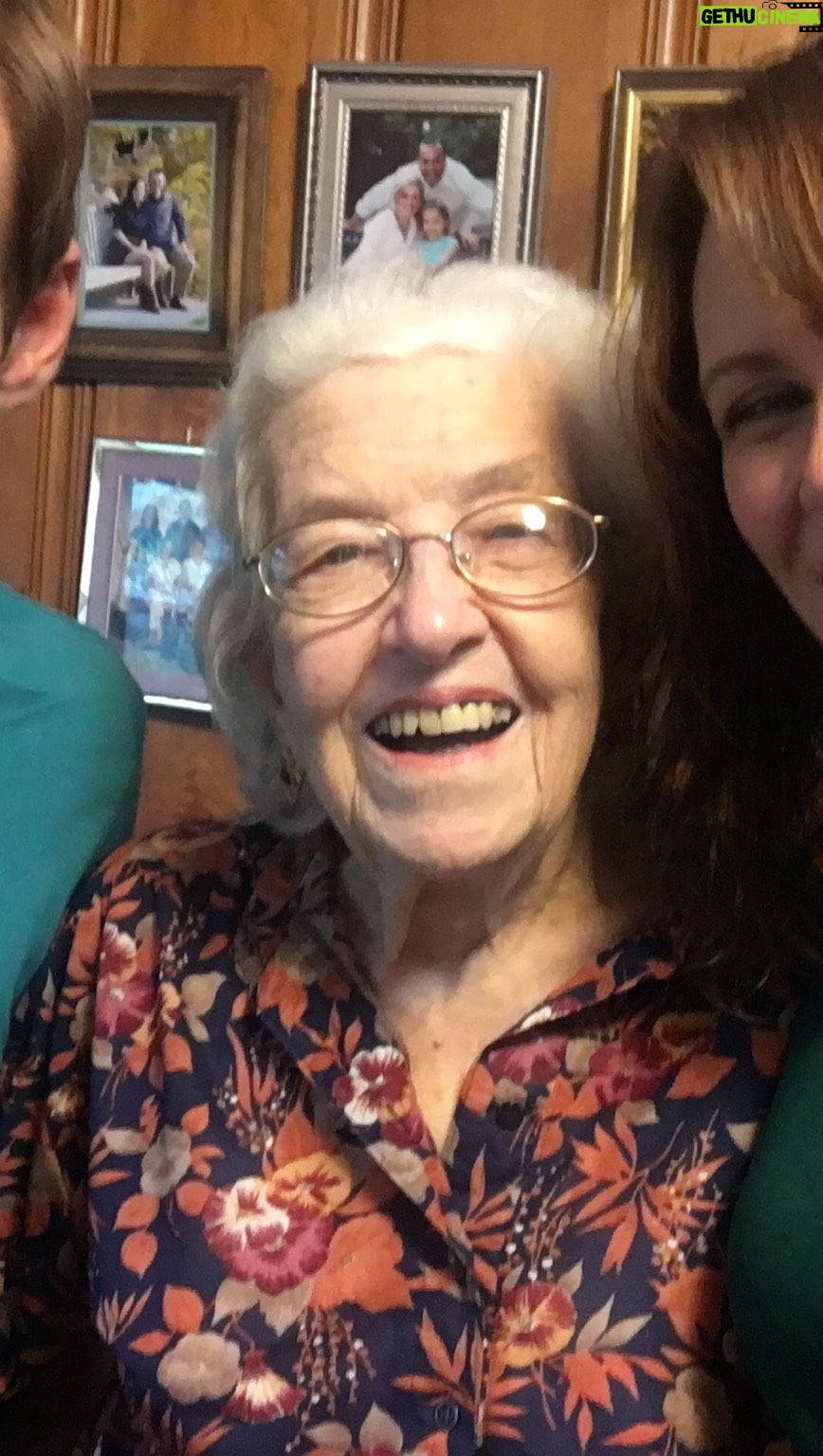 Emily Swallow Instagram - She was one of the classiest dames I knew, and also one of the goofiest. She would have been 104 today, but we said goodbye to her just shy of her 97th birthday. She was a ham, hated to be seen without her hair and makeup done (she was not happy about me filming this) but LOVED seeing how many people liked my Facebook posts about her. Grandma, thank you for the lessons you taught me, the boundless love you gave me and the faith you displayed. We miss you. #grandma #thegreatestgeneration #happybirthday