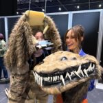 Emily Swallow Instagram - #Throwback to a year ago when I had so much fun at @starwarscelebration that I lost my voice! That didn’t stop me from strutting down the runway with the @belgian_prop_crew, fawning over @warwickadavis, kickin’ it with @krystinaarielle and trying to keep @thegiancarloesposito and @carlweathers from stealing all the shots. We even celebrated @therealkateesackhoff’s bday with a cake of…well, her. The best part was having @breewelchandhenry with me the whole weekend! Let’s do it again in Japan, shall we? #armorerapproved #thisistheway #tbt #throwbackthursday #london #starwarscelebration #themandalorian #glam