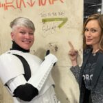 Emily Swallow Instagram - Is there a better place to be on Star Wars Day than at a fan convention? The joy was absolutely electric. However, we all know that, no matter how boisterous and confident we may seem on the outside, there could be shadows lurking beneath the surface that no one knows but we ourselves. On #thisisthewaywednesday, I want to tell you about a group of fans I met who walk The Way in a real, practical, uplifting way that was truly a day-to-day endeavor. They’d been talking online for a year, and this convention was their first in-person meeting. Between them, they knew they were dealing with severe social anxiety, a seizure disorder and other physical and emotional difficulties that might very well keep many people home in isolation. But they also had something else in common: a desire to trust each other, to practice vulnerability and to support each other. I saw them multiple times through the weekend in various states of joy and exhaustion, and I heard how they navigated tricky moments including panic attacks. At the end of the convention, they were tired and ready for rest, but they were SO joyful that they’d had the experience and stuck with each other (and with themselves) through it all. I am continually inspired by the way all of you lift each other up even with a strength you didn’t know you had. When we are acting in service to someone we love, we realize we could probably stand to show ourselves that same love, gentleness and courage. This is the Way. P.S. I lost track of which of my fabulous Armorers was which, so please forgive me if I’ve mistagged you or didn’t know your handle! Tag yourselves please! #mentalhealthawareness #thisistheway #community #comiccon #anxiety #loveoneanother #thearmorer #alwayskeepfighting