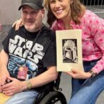 Emily Swallow Instagram - What a fantastic day @mcmcomiccon bumped into some old friends from @essexcosplayers and saw some amazing props and costumes from @imperialoutlanders My day was definitely made after getting to meet and give some ink drawings I did of some of the cast of @themandalorian including @taitfletcher and @bigeswallz who has been a great supporter of my art. It means a lot when you meet these cool people who are your heroes and they give their fans so much of their time. I was only gutted that I didn’t get a chance to see, say hello and give my ink drawings in person to @therealbrendanwayne #thisistheway #maytheforgebewithyou #themandalorian #mandalorian #starwars #mtfbwy #maytheforcebewithyou #mcmcomiccon #mcmcomicconlondon