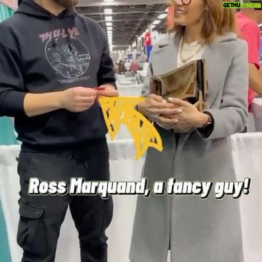 Emily Swallow Instagram - The fans at my last two conventions answered the call and walked The Way! On #thisisthewaywednesday two weeks ago, I wrote about Spencer Thorsland, a 12-year-old Mandalorian warrior who is battling cancer. Many of you commented about Spencer’s strength and wisdom, offered prayers and love, and wished him an incredible time on his Make-A-Wish trip to Disney World. If we’ve met at a convention you know I raffle for Voices Against Cancer at almost every show I attend, and at Fan Expo San Francisco and GalaxyCon Columbus I announced that the money raised would go to Spencer and his family. Thank you for demonstrating your support for our foundlings and giving so selflessly; we raised over $1100 over the two weekends. Spencer’s mom and stepdad Lori and David had tears in their eyes when I told them about your generosity. It doesn’t take a huge effort to walk The Way - some people bought 30 tickets, and some bought 1, but it all added up to a gift that had a huge impact on this family’s life. They are moved and grateful that you care so much about Spencer. Thank you. (And thank you, @rossmarquand, for lending a claw.) (Aaand for all of you who asked about my #episode5 tshirt, it’s @heroesvillainsbrand) #thisistheway #forthefoundlings #givekidsavoice #pediatriccancer #fanexpo #galaxycon #raffle #thearmorer #emilyswallow #rossmarquand #fancy