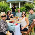 Emily Symons Instagram – Afternoon tea with these beauts ☀️🫖🍰