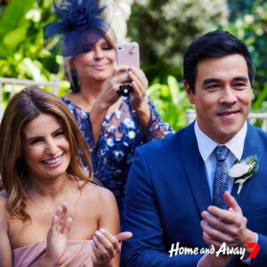 Emily Symons Instagram - A few more from the happy day💕💙💒🥺🥲 @homeandaway @channel7 pics by @jeremygreive 👏🏼➡️➡️➡️