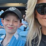 Emily Symons Instagram – @sydneyfootballclub has given us so much joy this season!🩵 Such a fun family night out! ⚽️ We can’t wait to watch the Sydney Derby this Saturday at @allianzstadium – if you want to join us here’s a special 10% discount on tickets using password EMILY ⚽️🩵⚽️ See you there! https://premier.ticketek.com.au/shows/Show.aspx?sh=SYDWAN24 #SydneyIsSkyBlue #footballislife