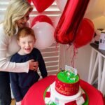 Emily Symons Instagram – And now we are seven! Happy birthday to my beautiful boy ♥️ and many thanks to the extremely wonderful @lauren_e_hamilton for his magnificent Liverpool FC birthday cake! ⚽️♥️🤍🥳🎈🎉🥳