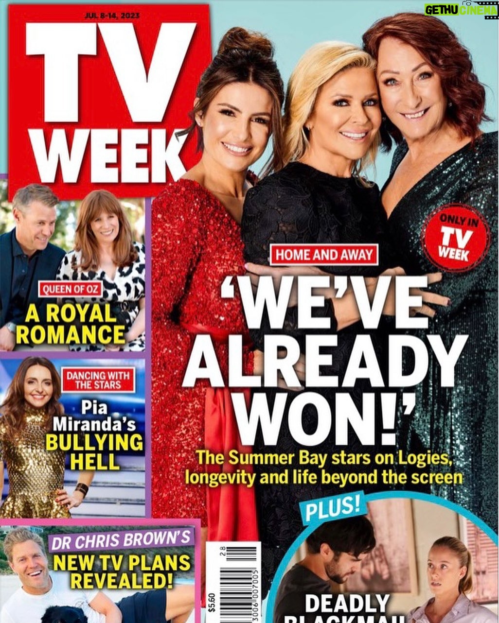 Emily Symons Instagram - Thank you for this @tvweekmag ♥️ a Diner Ladies cover! Thrilled to be nominated alongside my girls ♥️ With over 200 years of service between us, that’s a lot of coffees @adanicodemou @lynnemcgranger 😉🥰☕️😂♥️